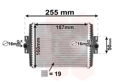 VAN WEZEL Radiators, Motora dzesēšanas sistēma 06002450